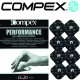 8 Électrodes COMPEX SNAP Performance Noires 5x5cm